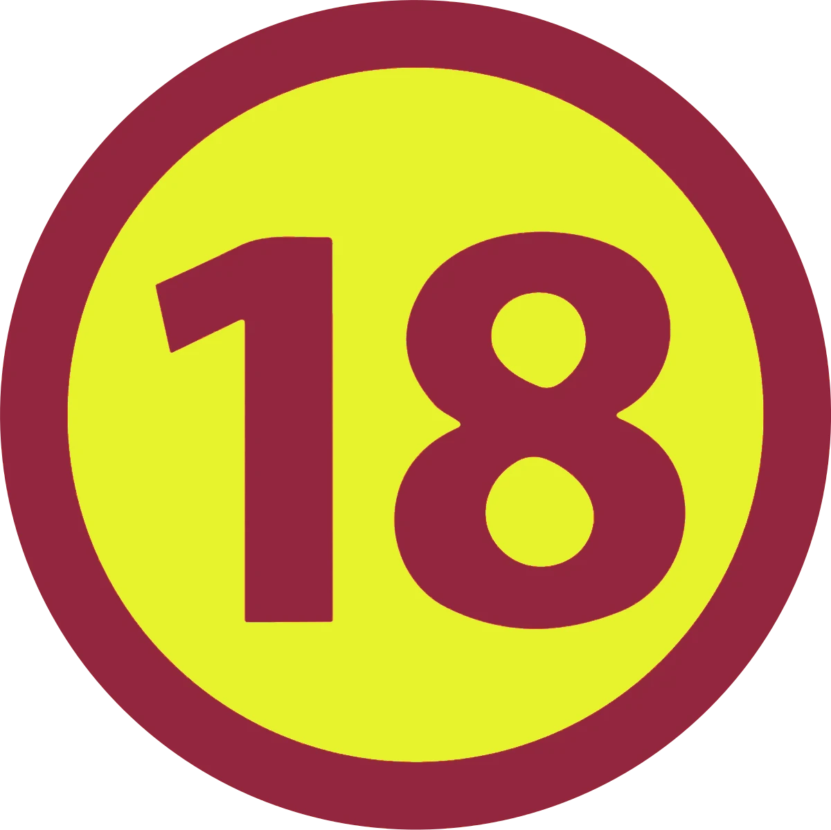 Badge 18 ans et plus